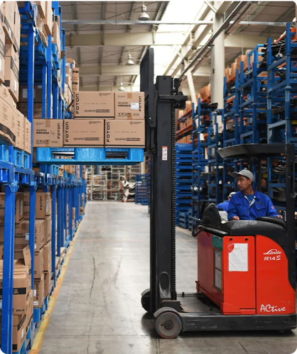 FOTON parts logistics warehouse