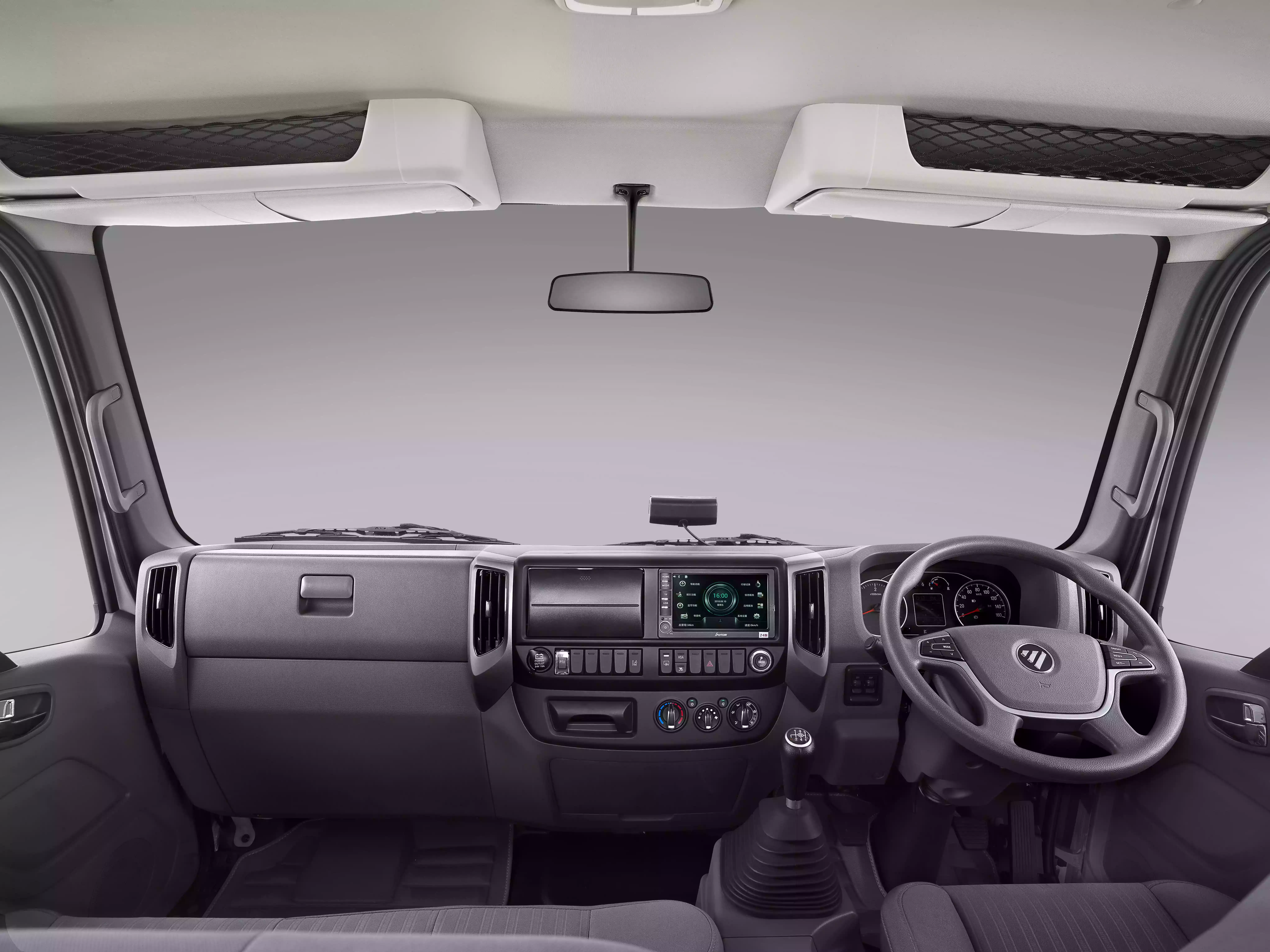 Aumark S steering wheel and centre console