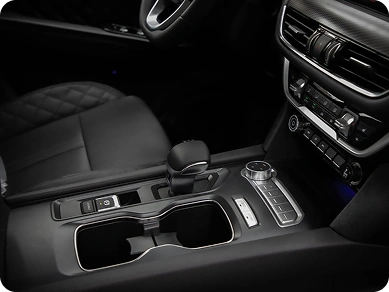 Tunland G7 centre console with the electronic gear handle