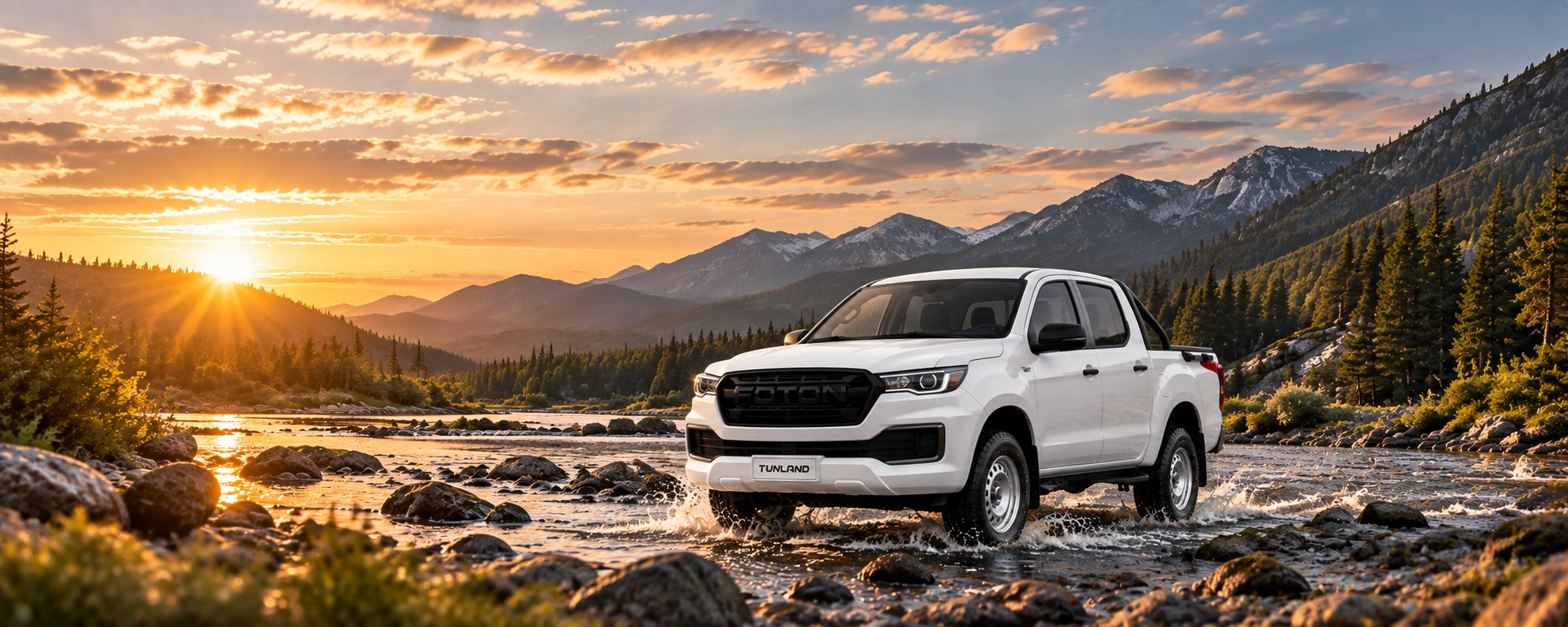 Tunland G7 climbing a rocky trail
